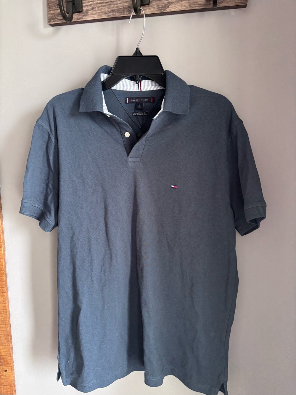 Tommy Hilfiger Men's Polo Shirt - Charcoal Gray